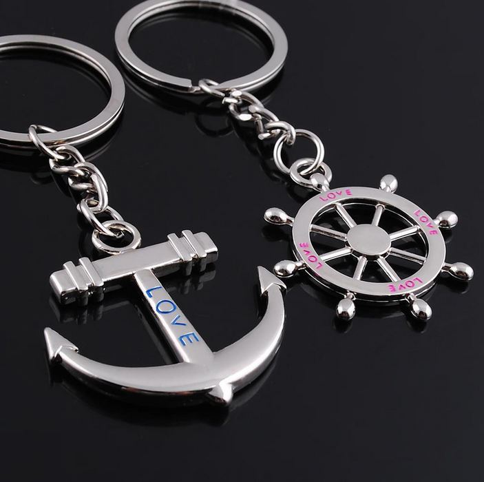 1 Pair Fashion Key Ring / Unique Keychains / Pretty Lover Key Chains